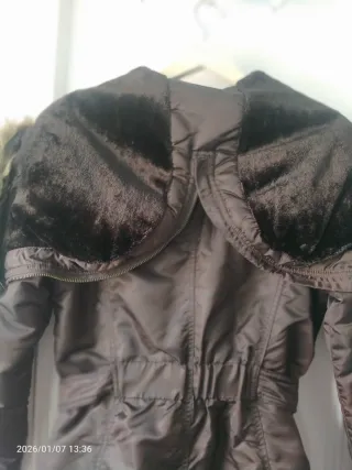 Abrigo vintage marrón talla M