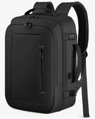 Zaino da viaggio bagaglio a mano nero 40x20x25