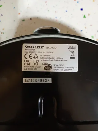 Olla Cocción Lenta Silvercrest