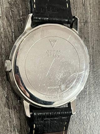 Reloj Guess Negro y Plateado Hombre