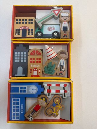 Juego de madera ciudad