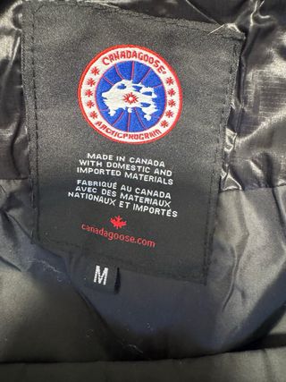 Plumífero Canada Goose Negro Talla M
