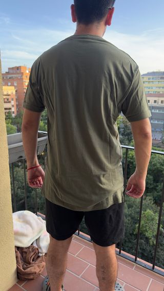 Camiseta Pull&Bear verde militar Talla M