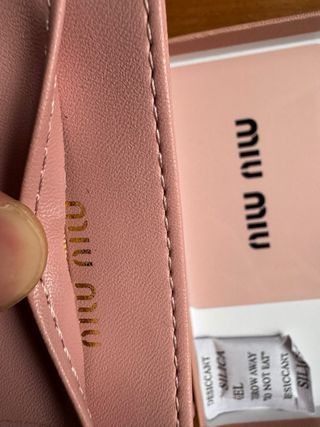 Portacartellini Miu Miu Rosa