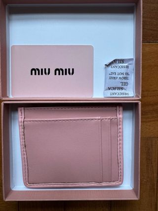 Portacartellini Miu Miu Rosa