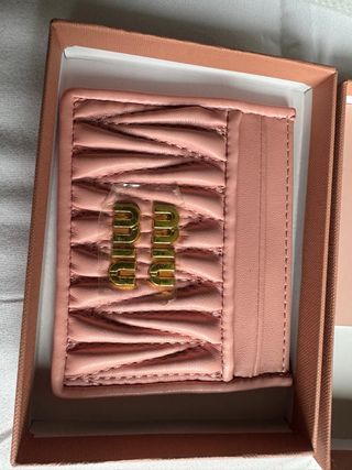 Portacartellini Miu Miu Rosa