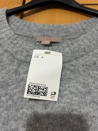 Vestido Malha Cinzento H&M