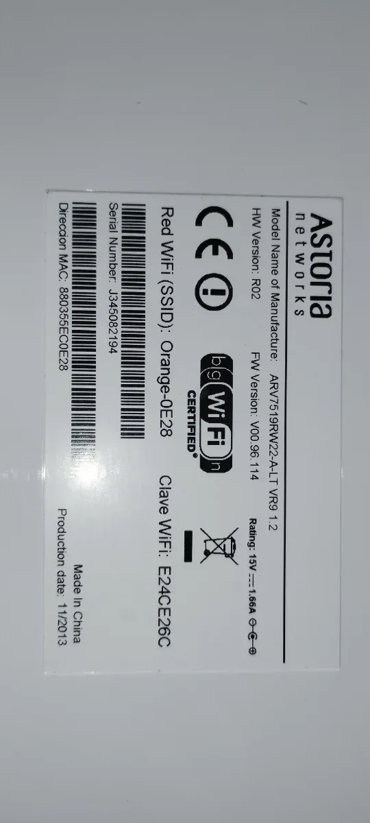 Router Livebox WiFi AC Orange