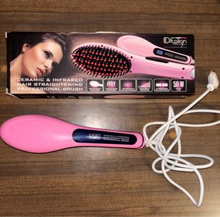 Cepillo Alisador IDItalian Rosa Cerámica e Infrarr