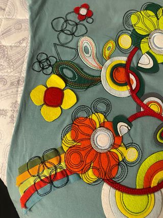 Camiseta m/c Mamatayoe Talla S Flores Multicolor