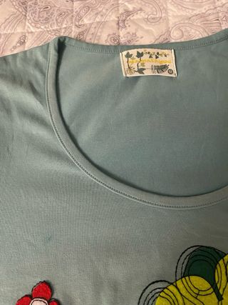 Camiseta m/c Mamatayoe Talla S Flores Multicolor