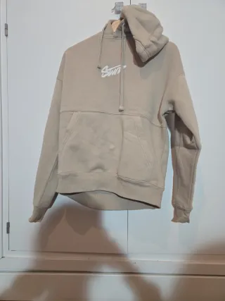 Sudadera STWD beige con capucha