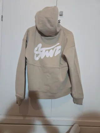 Sudadera STWD beige con capucha