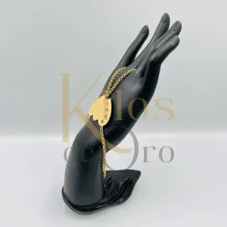PULSERA MANITA DOBLE CORAZON.