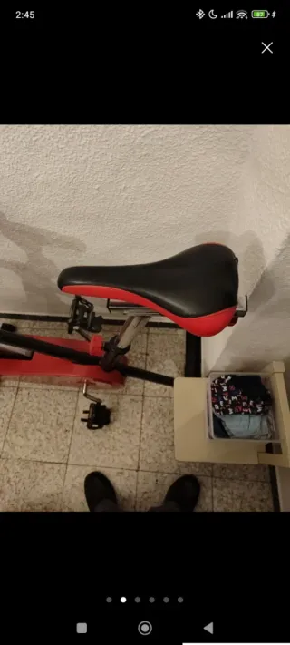 Bicicleta de Spinning Roja