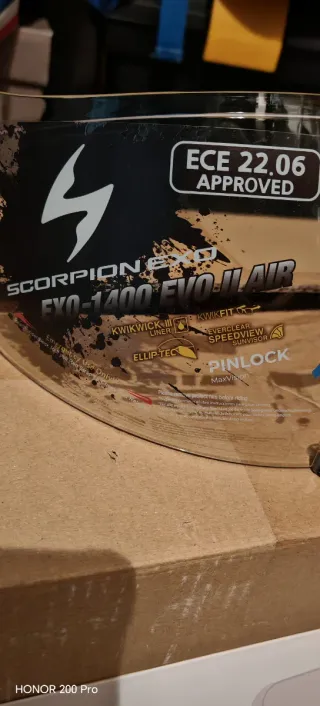 Visera Scorpion Exo 1400 Evo II Air