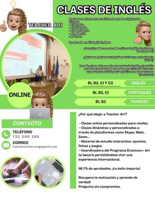 Clases de inglés, portugués y francés