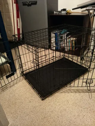 Jaula para perro negra