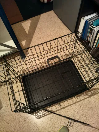 Jaula para perro negra