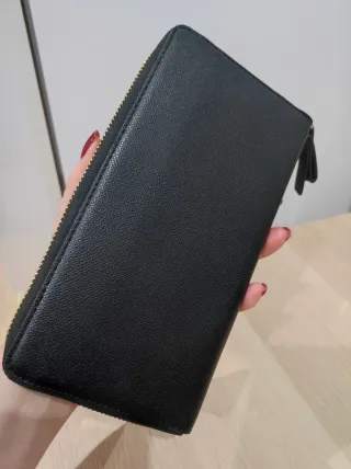 Cartera Guess Negra Cremallera