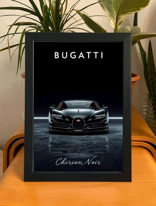 Cuadro Bugatti Chiron Noir