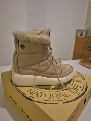 Botas Panama Jack invierno beige talla 37