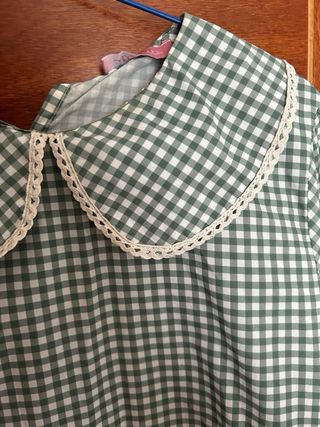 Blusa Allo Allo cuadros vichy verde