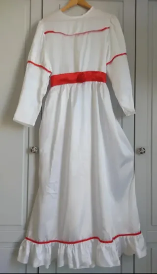 Disfraz Annabelle blanco y rojo