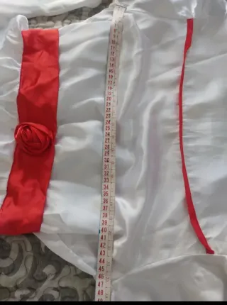 Disfraz Annabelle blanco y rojo