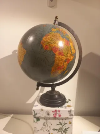 Globo terráqueo decorativo