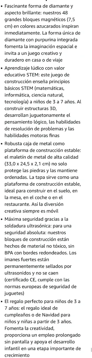 Baldosas Magnéticas Glitter Diamond Set