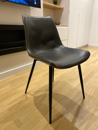 Sillas de comedor gris (4 unidades)