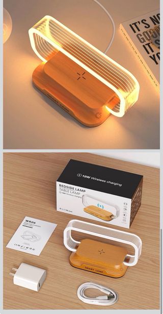 Lámpara Escritorio Wanjiaone con Cargador Inalámbr