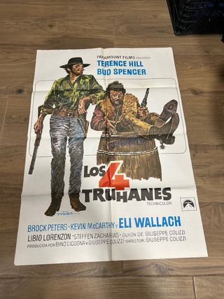 Cartel Original Cine Los 4 Truhanes