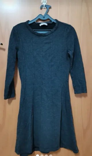 Vestido Mango Negro Talla S