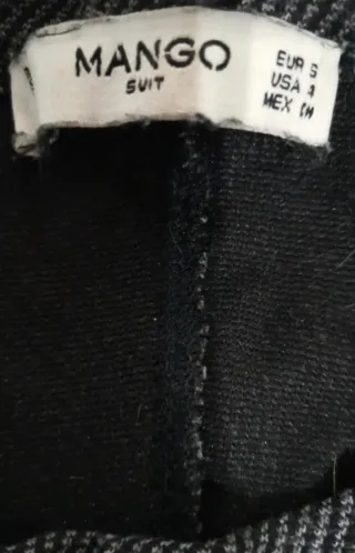 Vestido Mango Negro Talla S