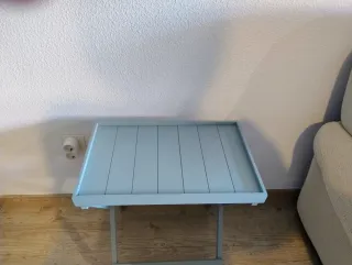 Mesa auxiliar plegable de madera