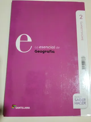 Lo esesncial de Geografía 2° bachillerato.