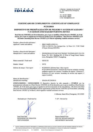 Baliza Emergencia V16 Homologada