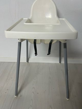 Silla de comer bebé Ikea + cojín soporte+funda