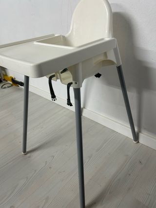 Silla de comer bebé Ikea + cojín soporte+funda