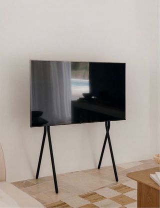 Soporte TV Negro Minimalista sin estrenar con caja
