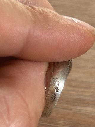 Anillo antiguo plata y marcasita