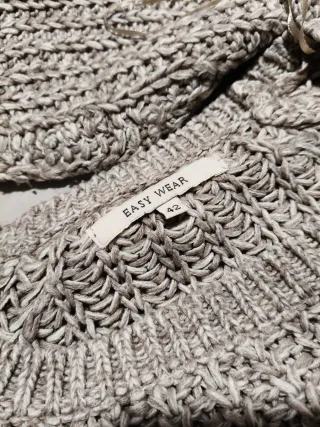 Jersey punto beige mujer Easy Wear talla 42