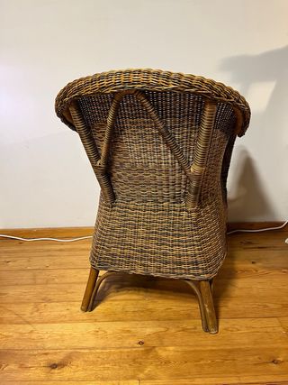Sillón de ratán
