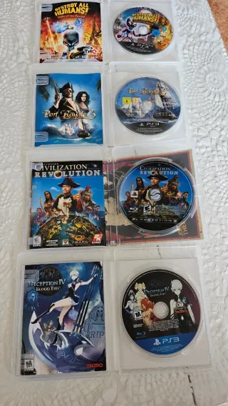 Pack 4 Juegos PS3: Port Royale 3, Civ Rev, DAH, De