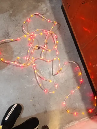 Cadena de luces LED transparente