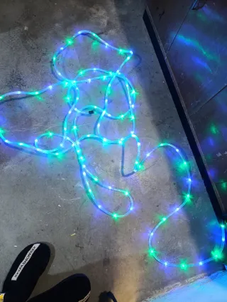 Cadena de luces LED transparente