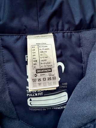 Pantalón de esquí Wedze Talla 8-10 años