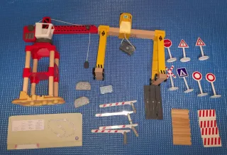 Set Tren Madera Vía Simple